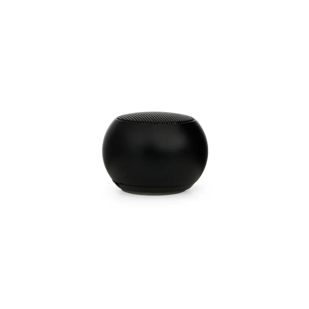 Mini Caixa de Som Bluetooth TWS em Inox, cor preta