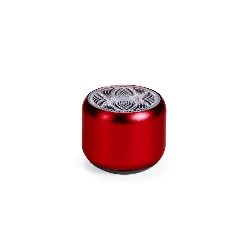 Mini Caixa de Som Bluetooth TWS com Autonomia de 2h30, cor vermelha