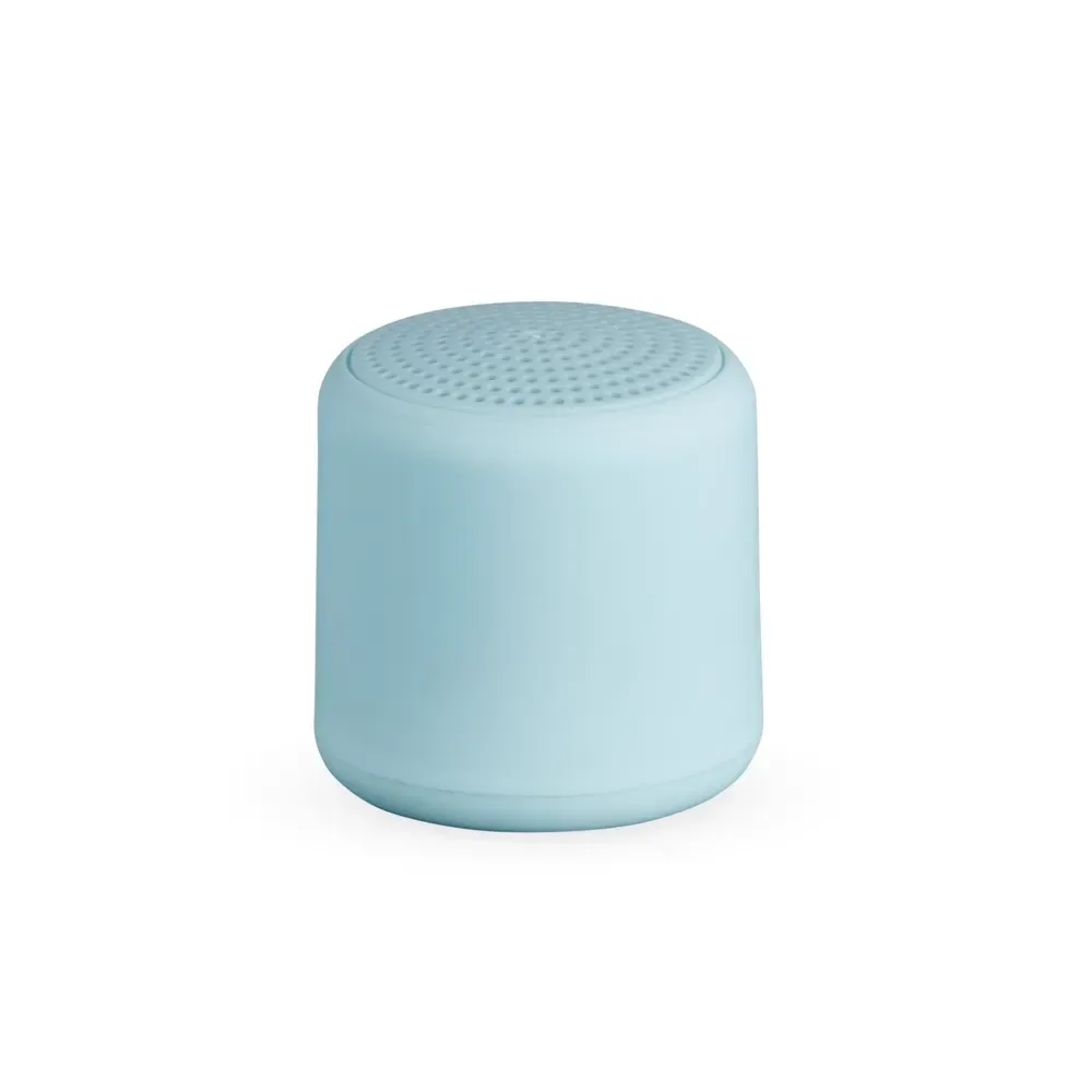 Mini Caixa de Som Bluetooth TWS com Cordão de Nylon, cor azul