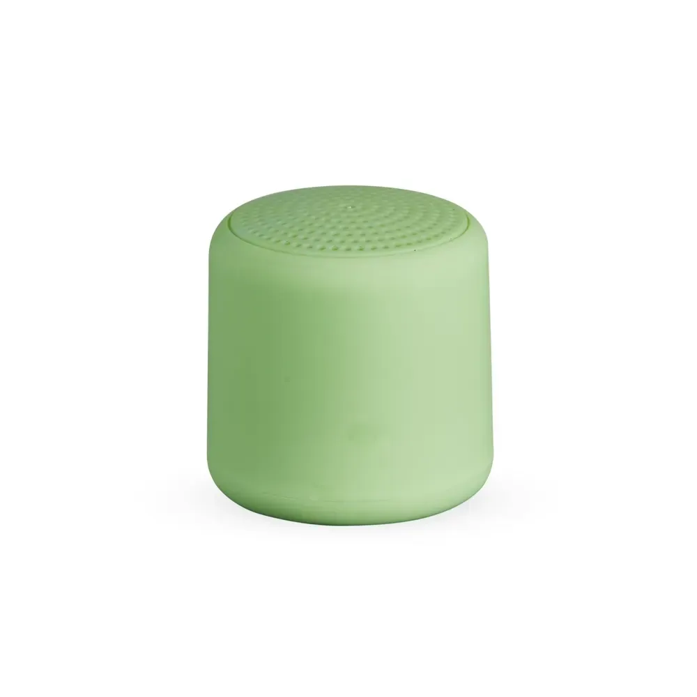 Mini Caixa de Som Bluetooth TWS com Cordão de Nylon, cor verde