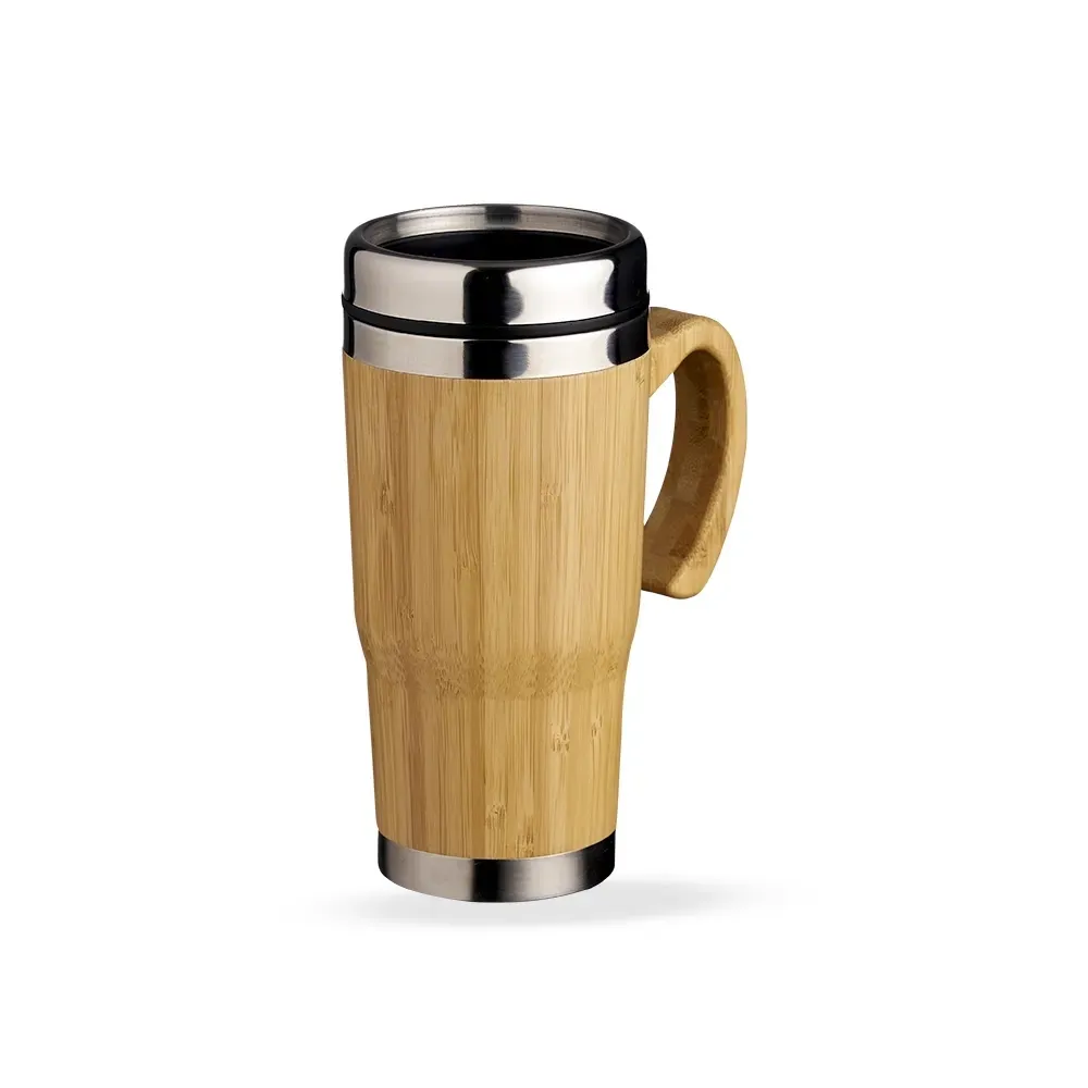 Caneca bambu 450ml personalizada