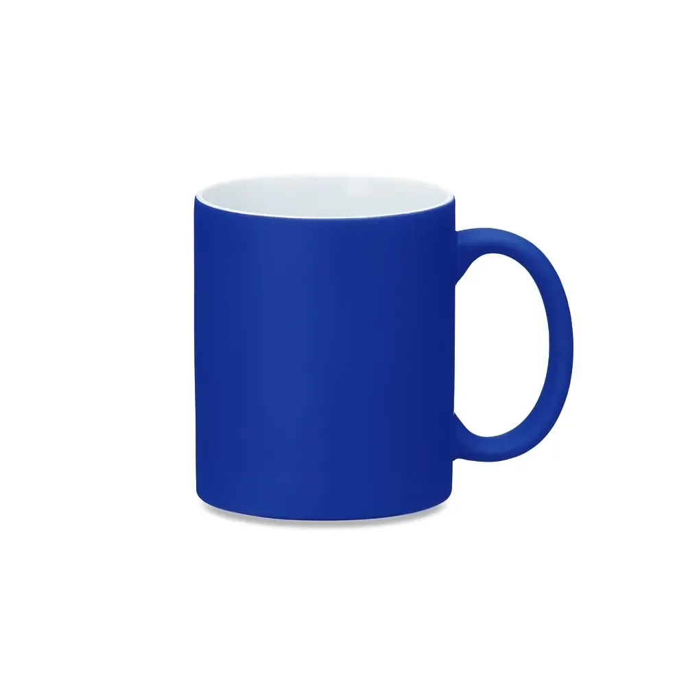 Caneca mágica de cerâmica 350ml azul personalizada