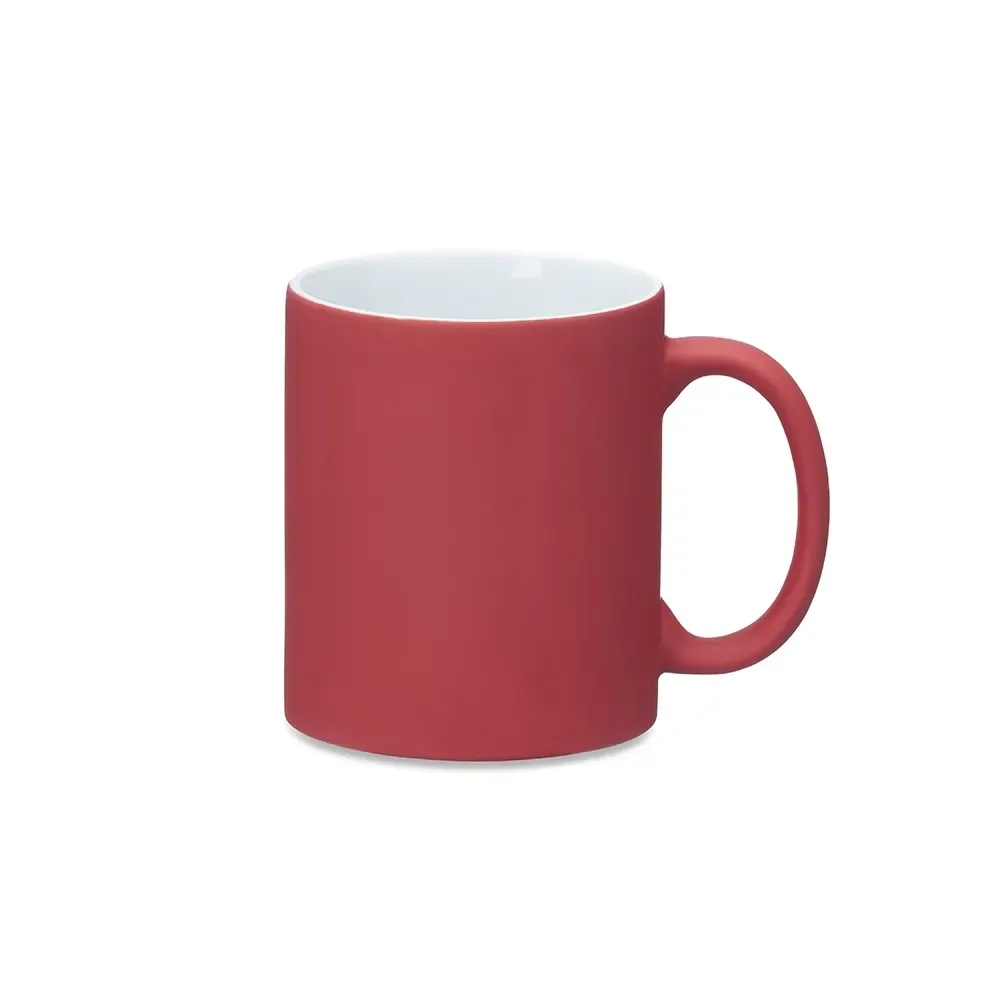 Caneca mágica de cerâmica 350ml vermelha personalizada