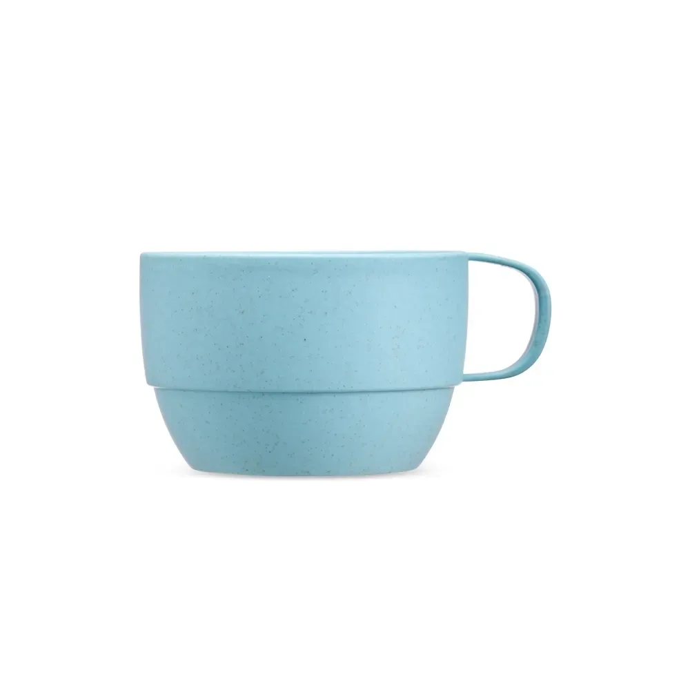 Caneca palha de trigo 300ml verde personalizada