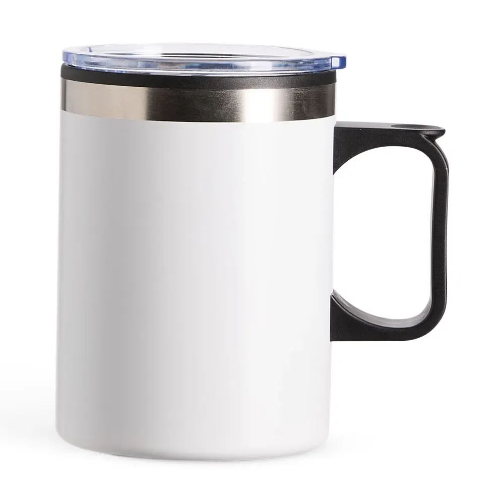 Caneca plástica 375ml branca personalizada