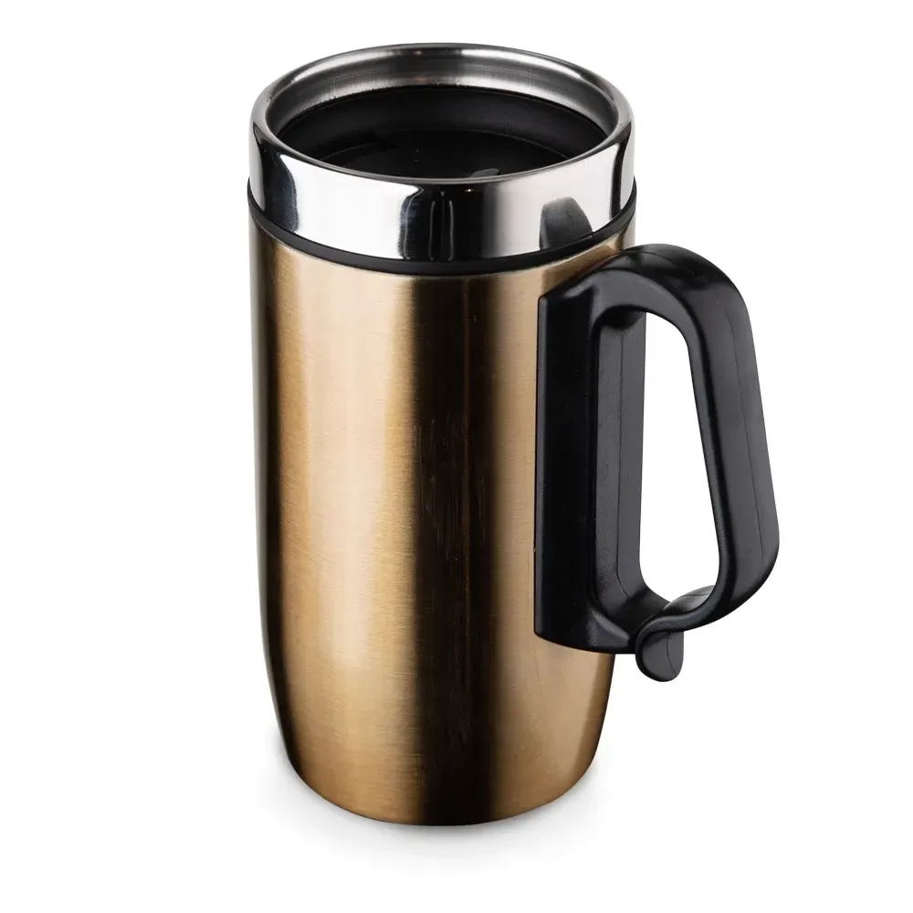 Caneca térmica inox 250ml base EVA cor cobre personalizada