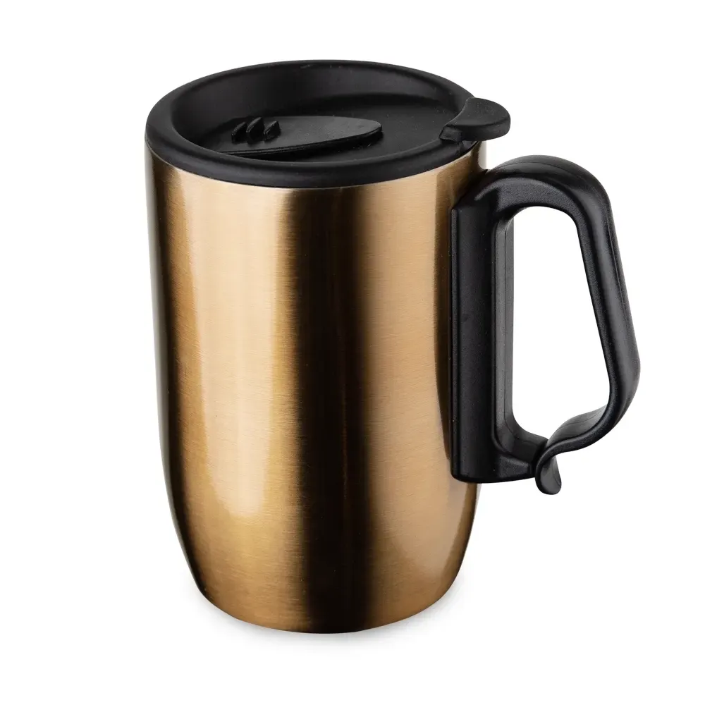 Caneca térmica inox 350ml base EVA cor cobre personalizada