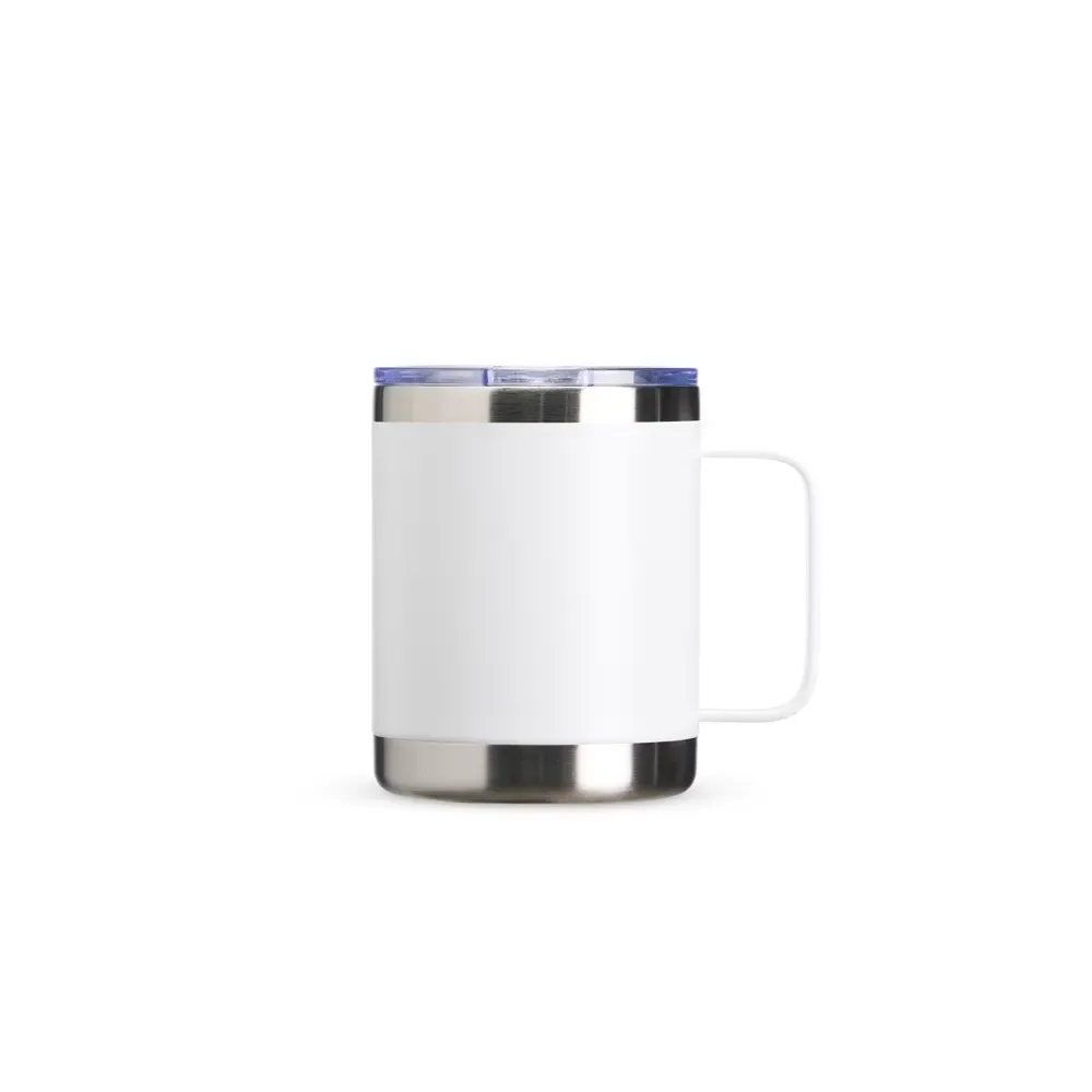 Caneca térmica inox 350ml branca personalizada