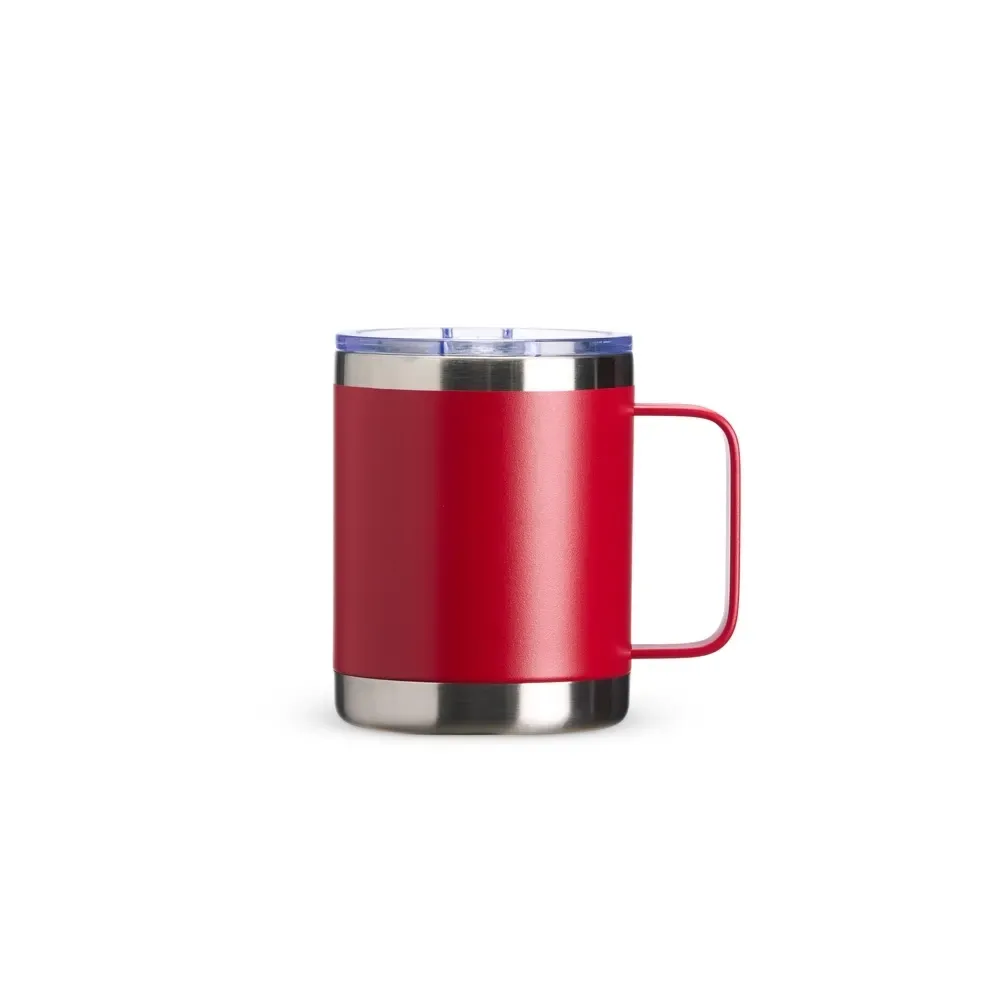 Caneca térmica inox 350ml vermelha personalizada