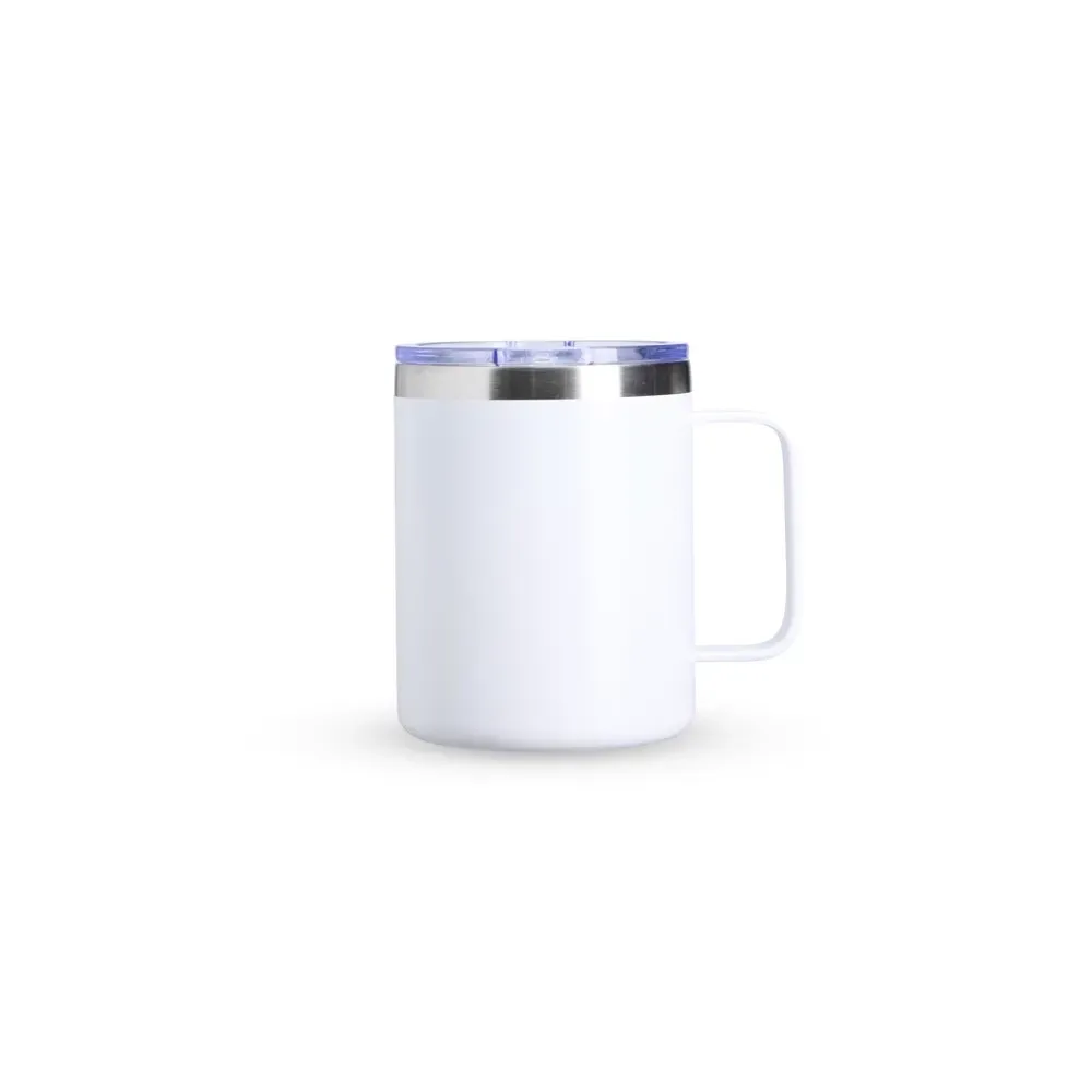 Caneca térmica inox 350ml branca personalizada