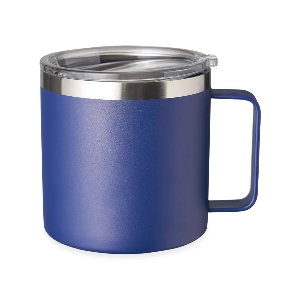 Caneca térmica inox 450ml azul personalizada