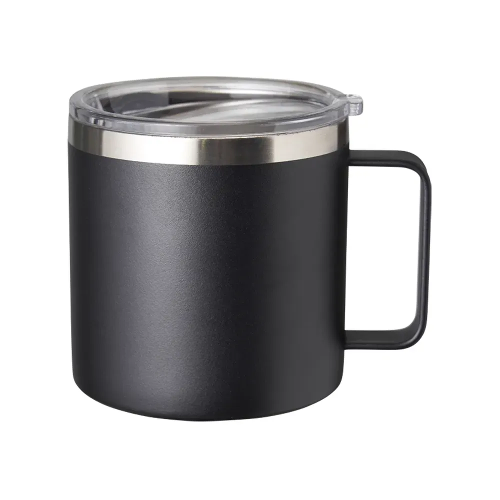 Caneca térmica inox 450ml preta personalizada