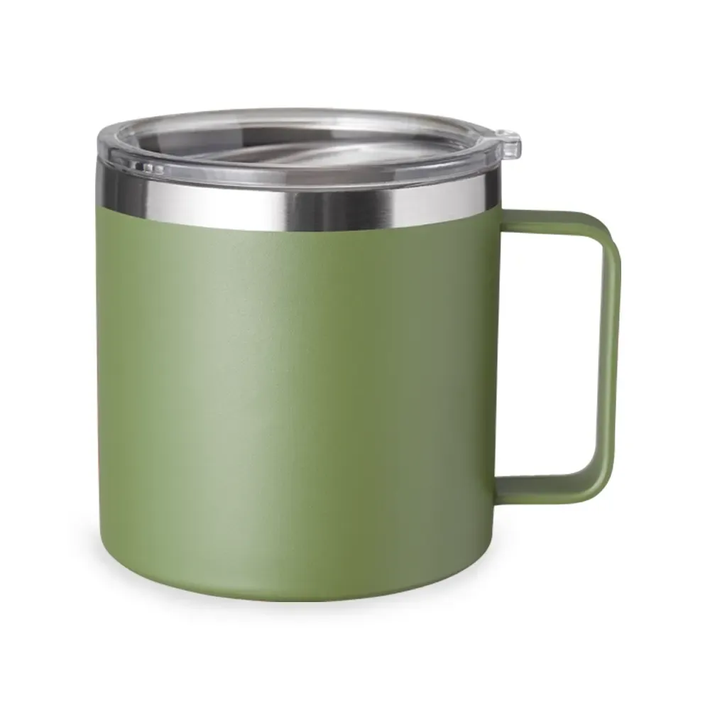 Caneca térmica inox 450ml verde personalizada