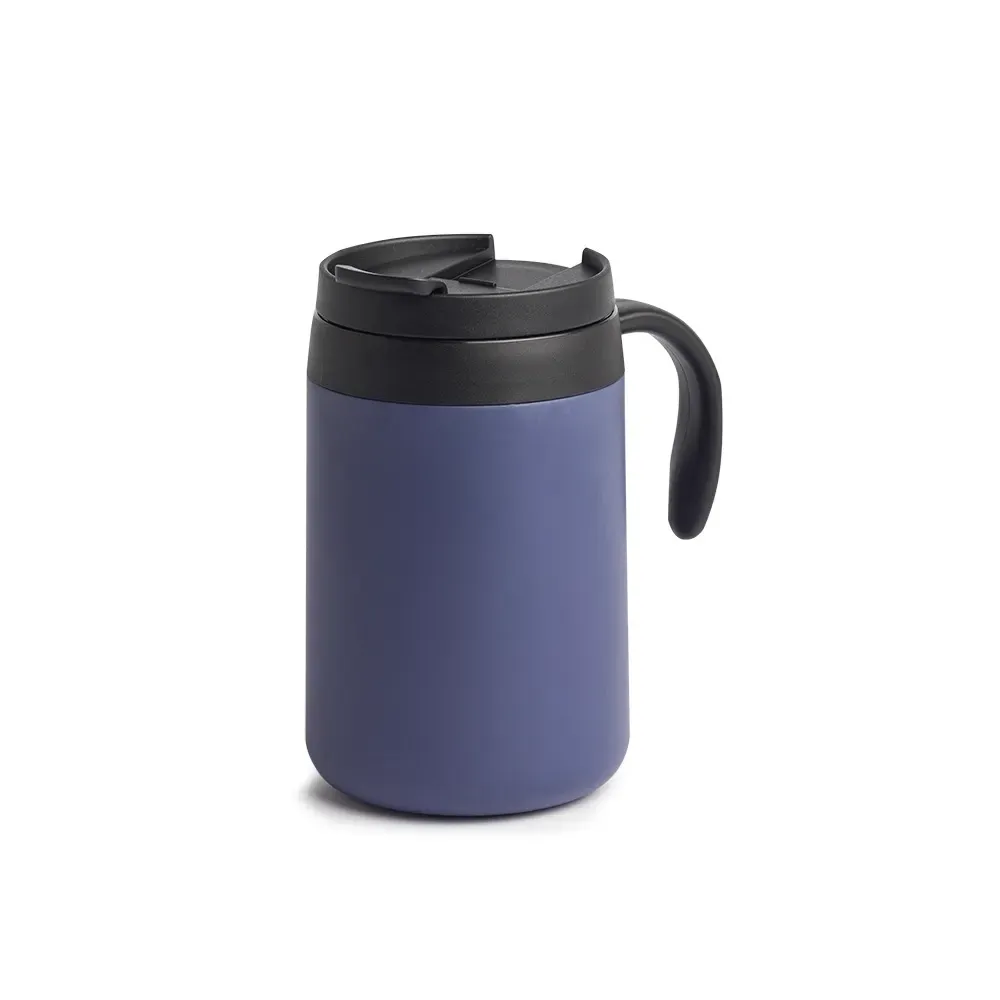 Caneca térmica inox 500ml azul personalizada