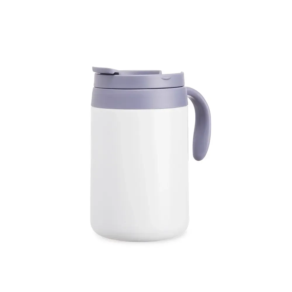 Caneca térmica inox 500ml branca personalizada