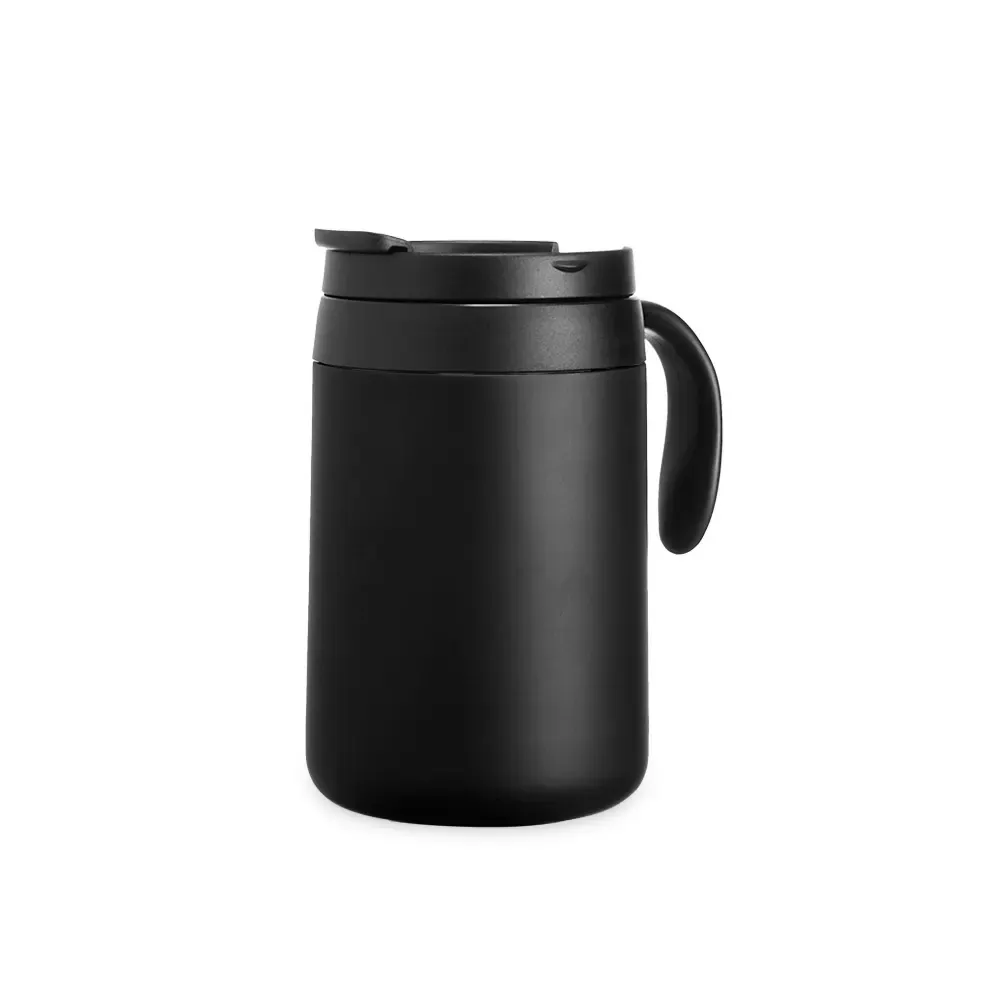 Caneca térmica inox 500ml preta personalizada