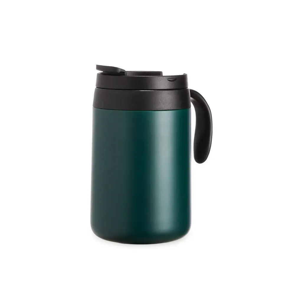 Caneca térmica inox 500ml verde personalizada