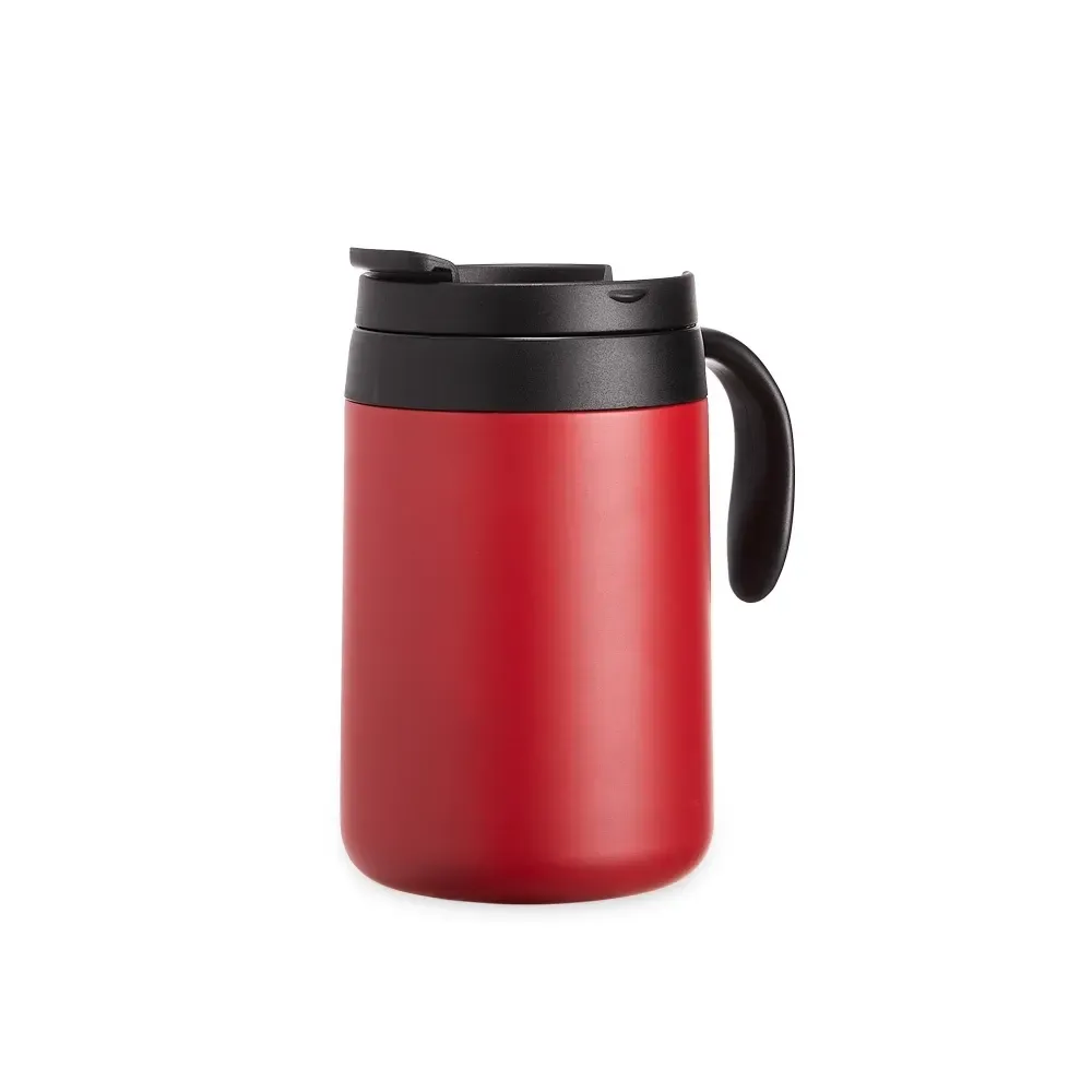 Caneca térmica inox 500ml vermelha personalizada