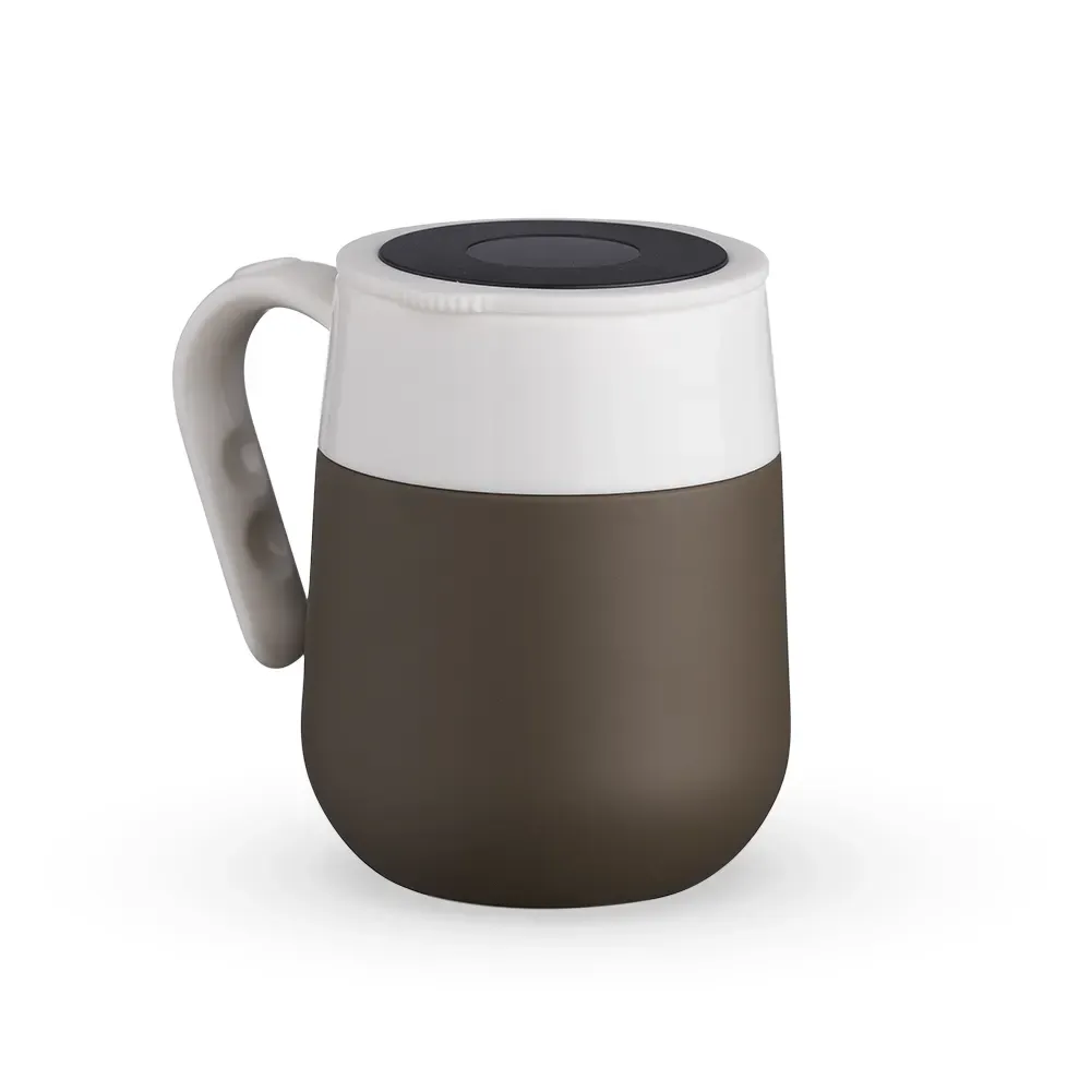 Caneca térmica inox 500ml com display LED chumbo personalizada