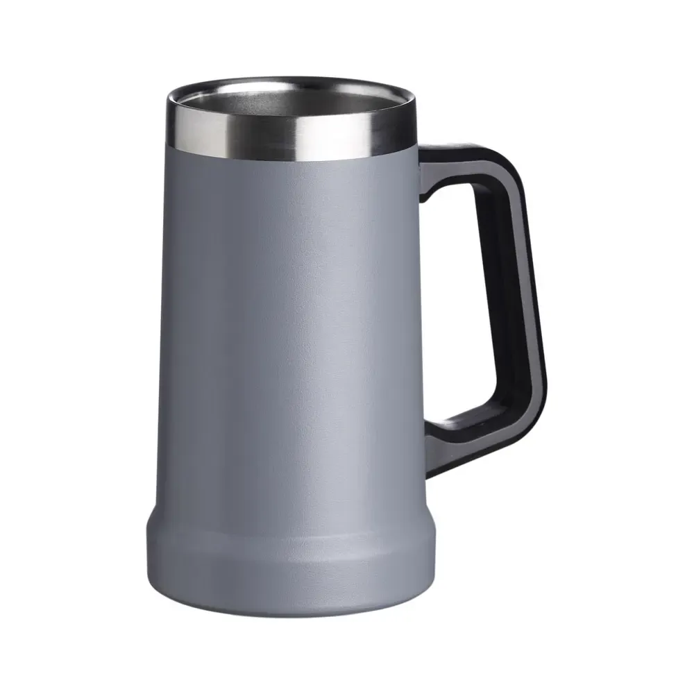Caneca térmica inox 700ml cinza personalizada