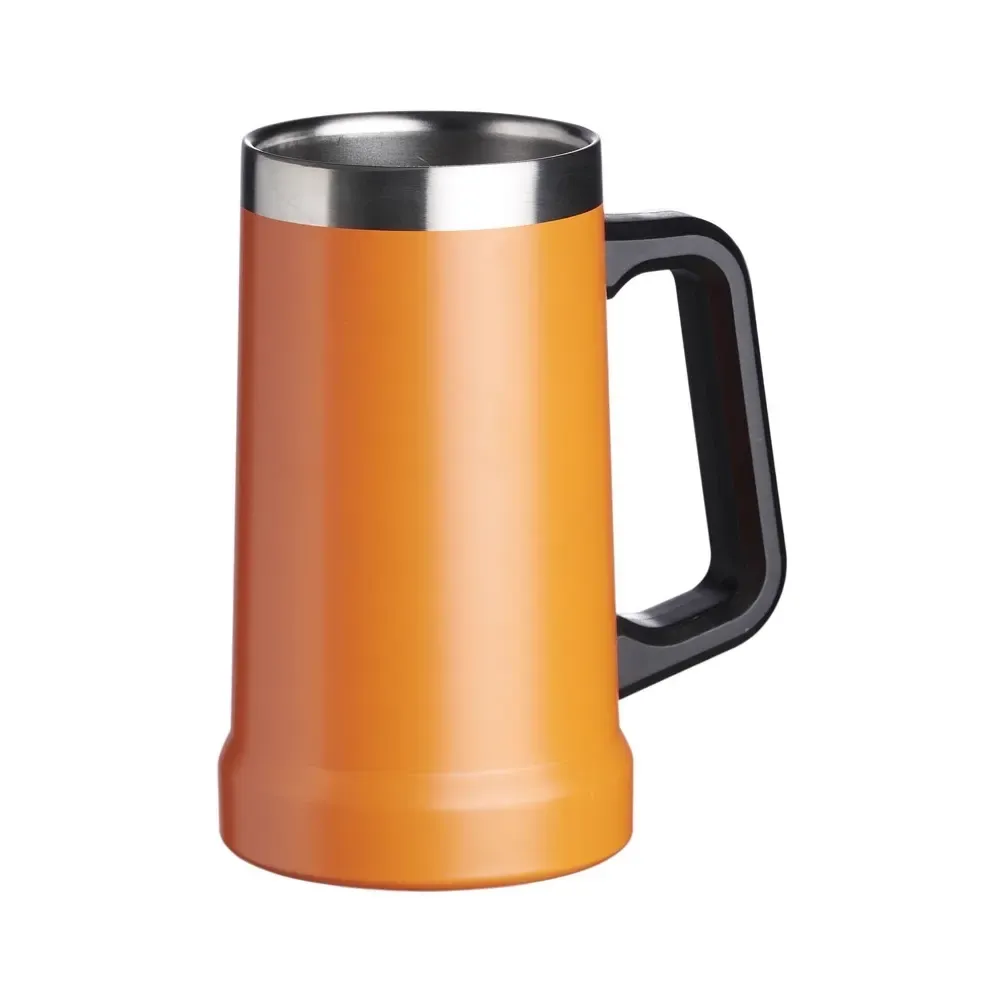 Caneca térmica inox 700ml laranja personalizada