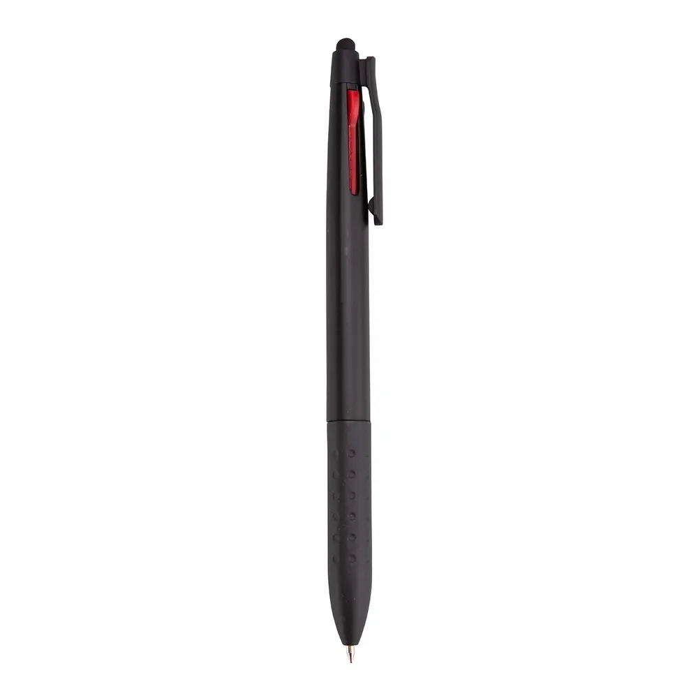 Caneta 3 em 1 touch personalizada preta