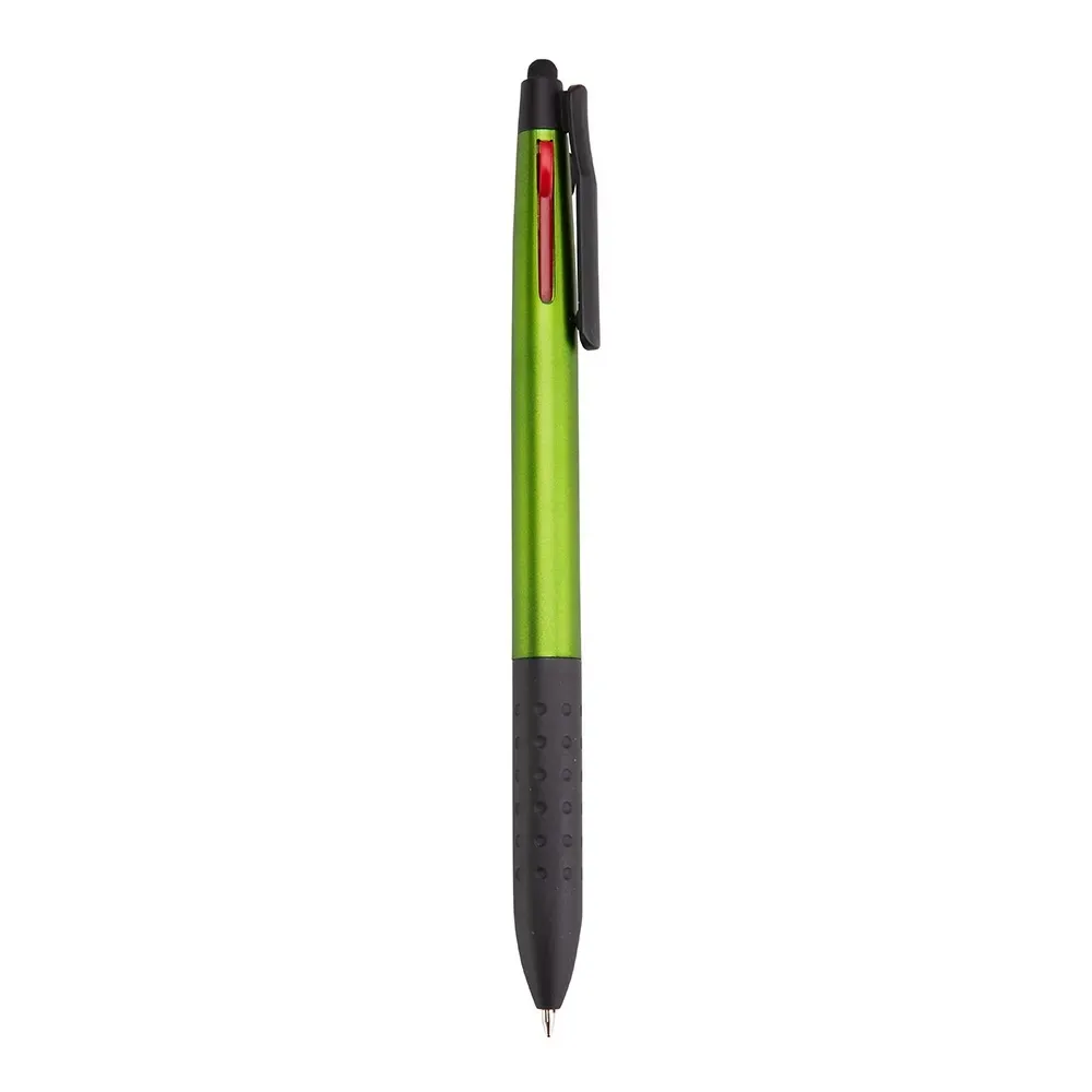 Caneta 3 em 1 touch personalizada verde