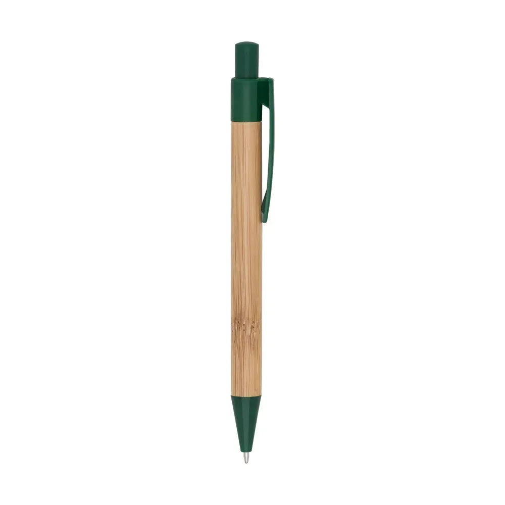 Caneta ecológica de bambu personalizada verde
