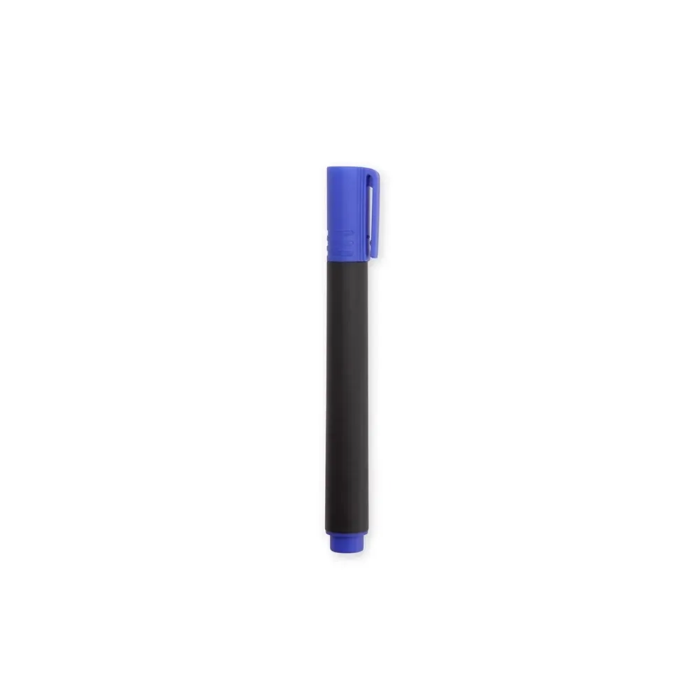 Caneta marcadora personalizada ponta pincel azul