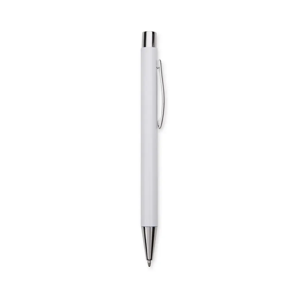 "Caneta Metal Personalizada 14 Cores branco"