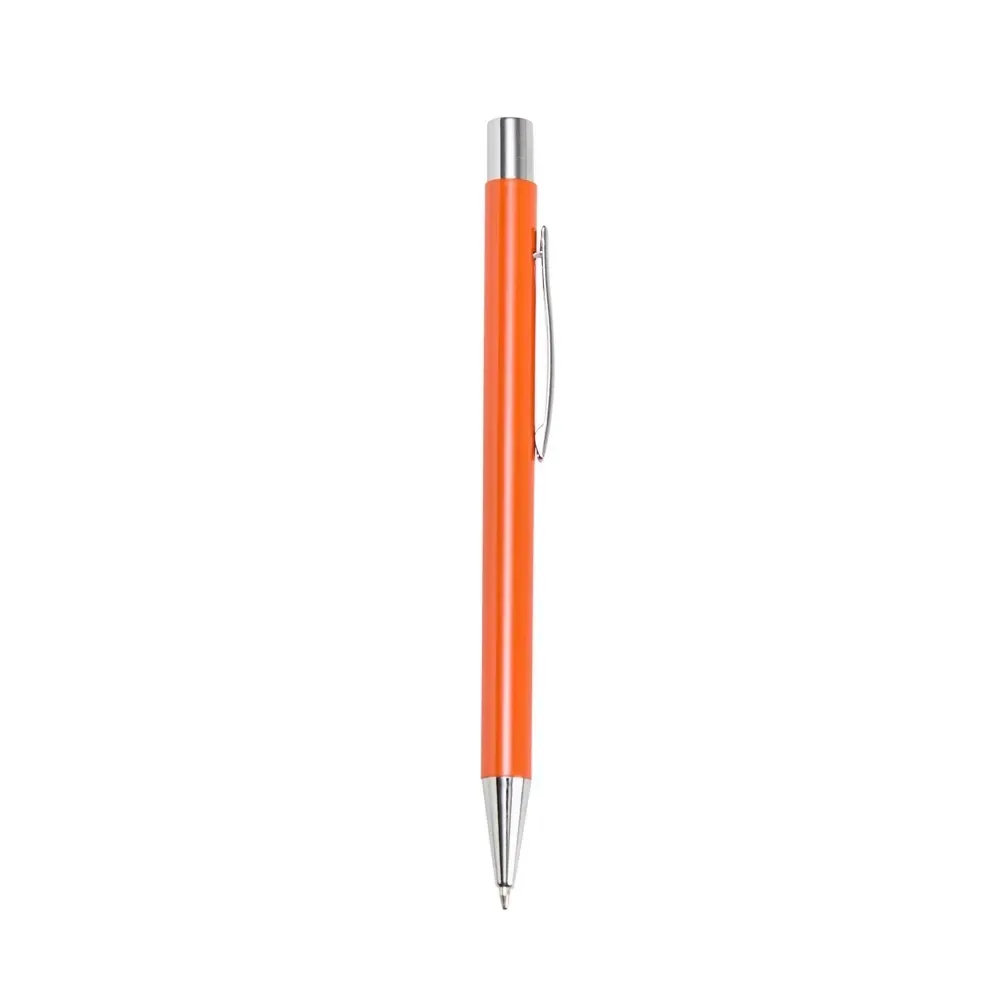 "Caneta Metal Personalizada 14 Cores laranja 3"