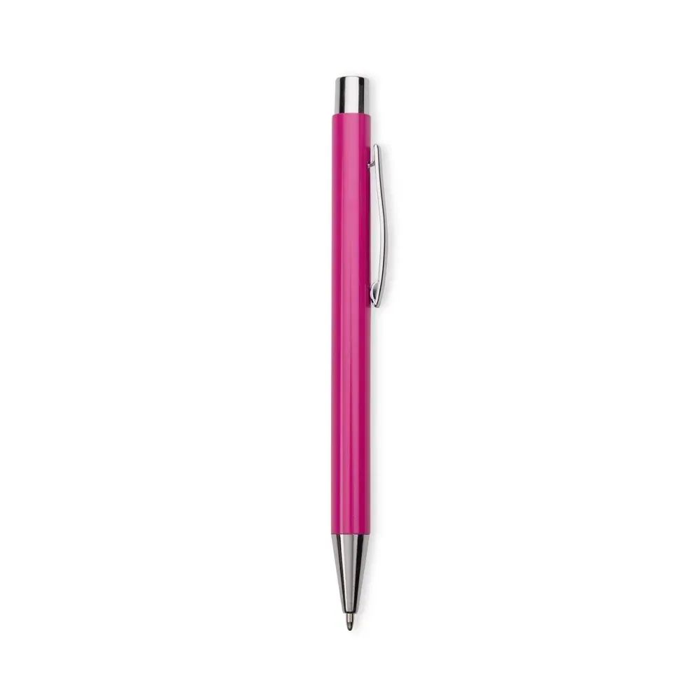 "Caneta Metal Personalizada 14 Cores rosa"