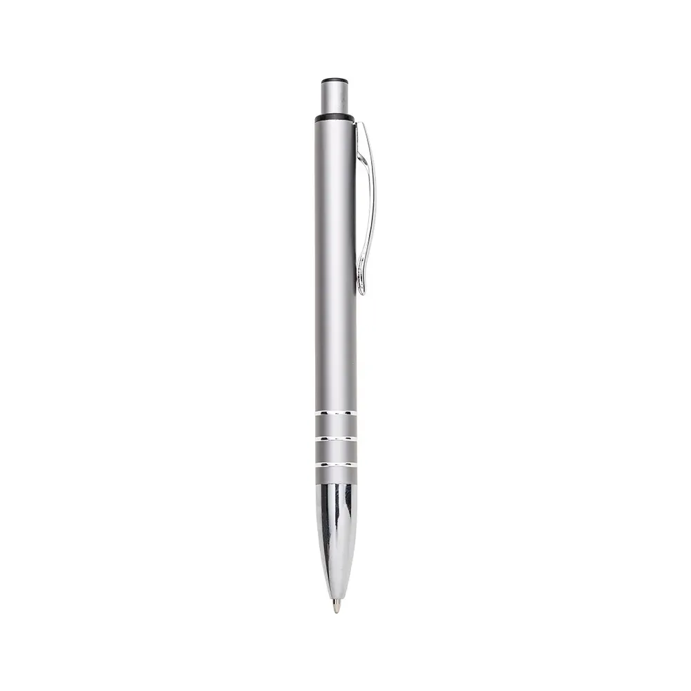 Caneta executiva personalizada metal cor prata