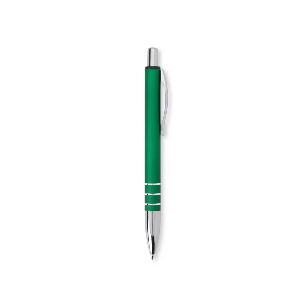 Caneta metal personalizada acabamento fosco verde