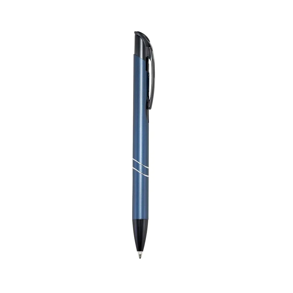 Caneta Metal Acabamento Perolado personalizada azul escuro