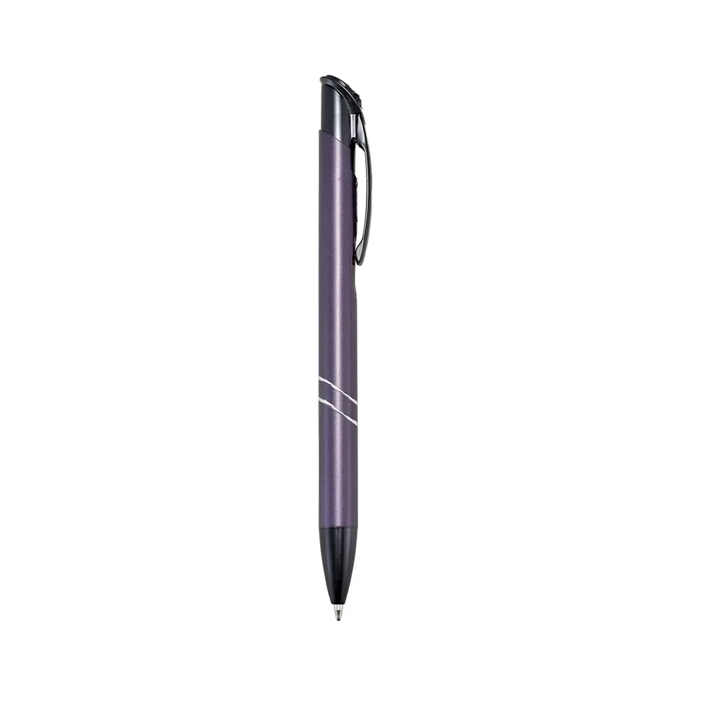 Caneta Metal Acabamento Perolado personalizada roxo