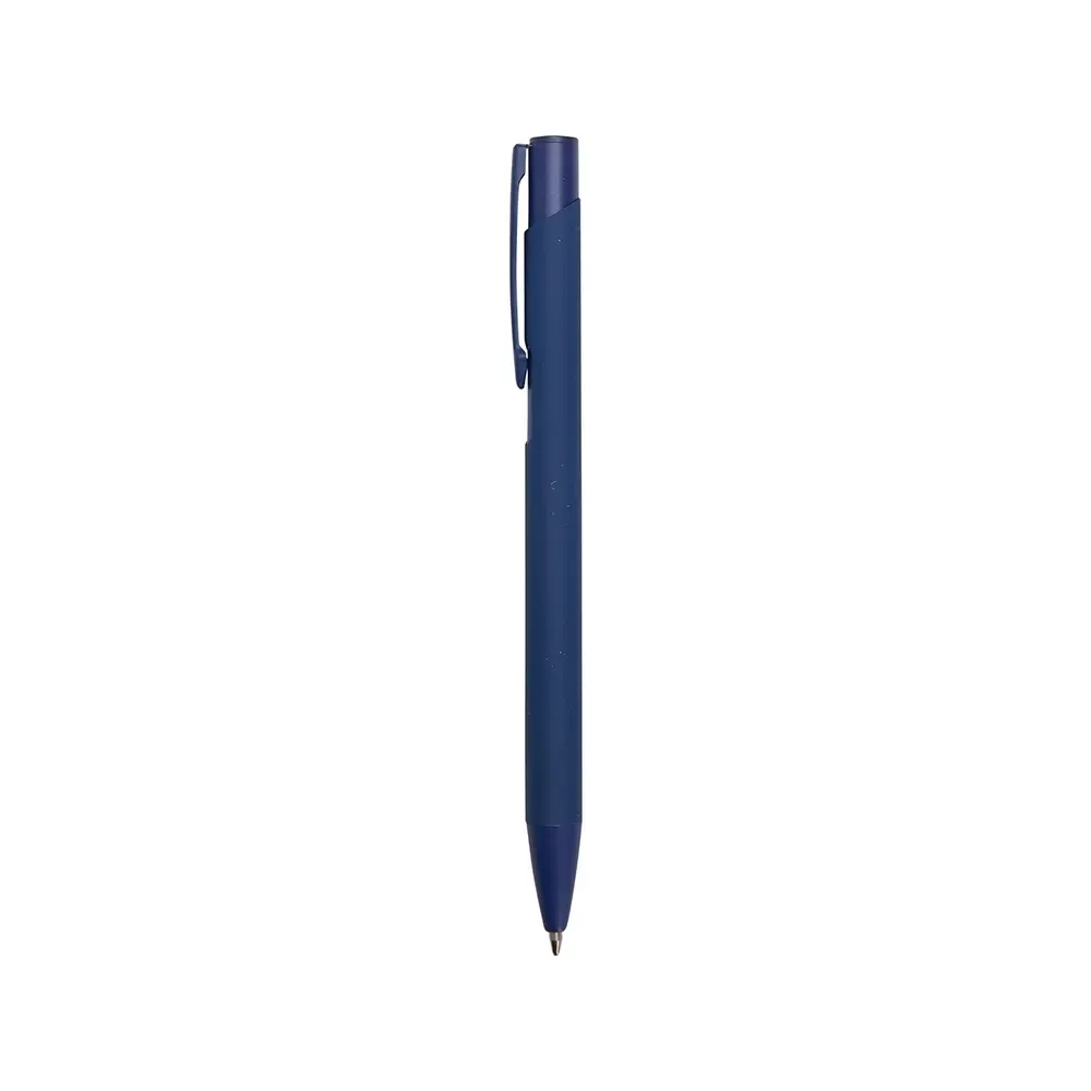 Caneta Metal Ampla Área de Gravação personalizada azul