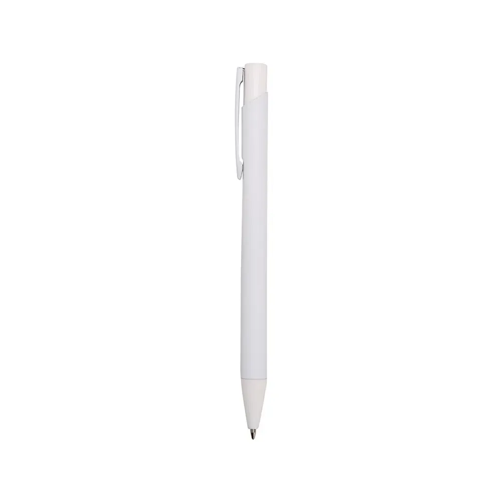 Caneta Metal Ampla Área de Gravação personalizada branco