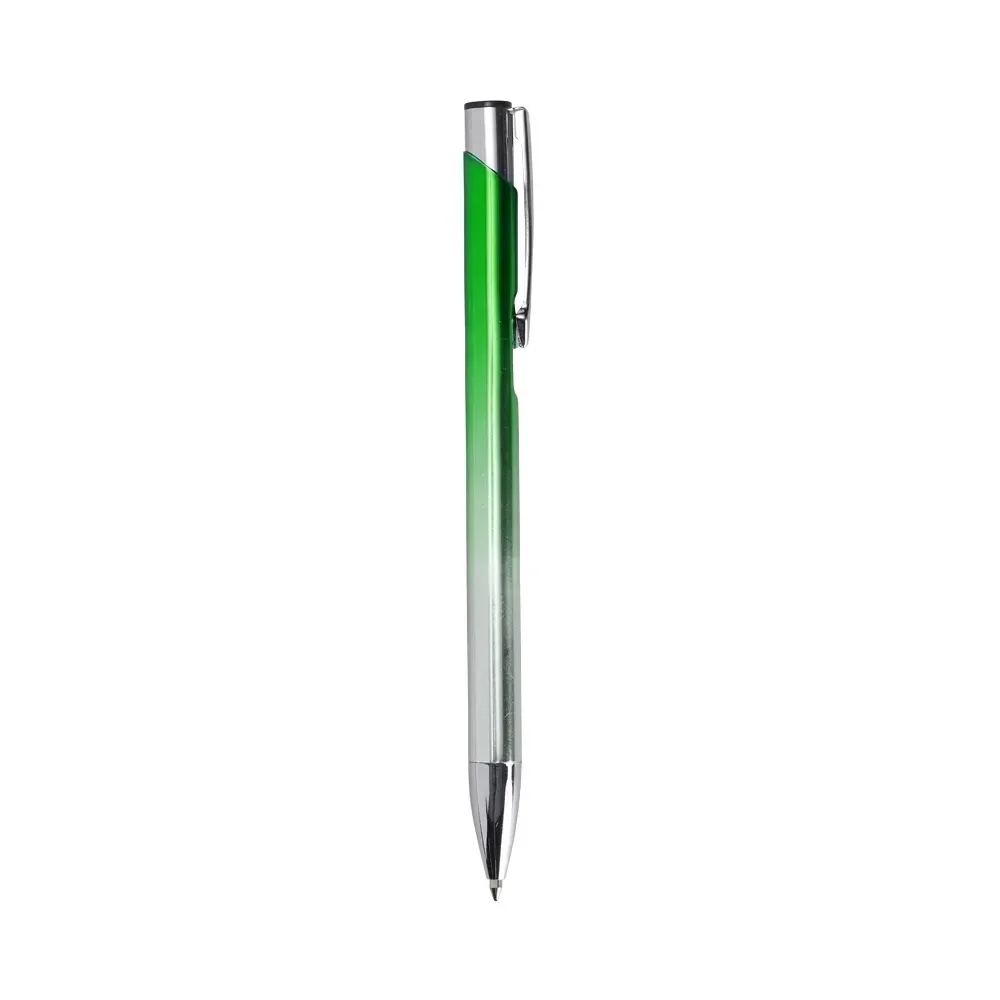 Caneta metal bicolor personalizada verde