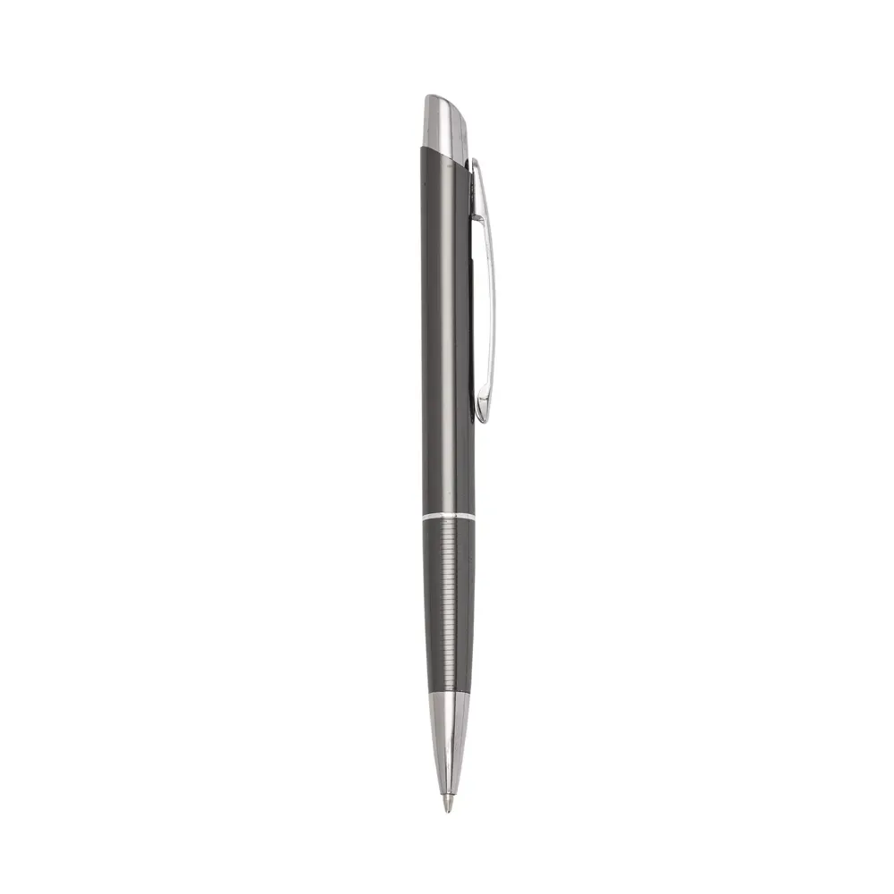 Caneta executiva personalizada metal cor cinza