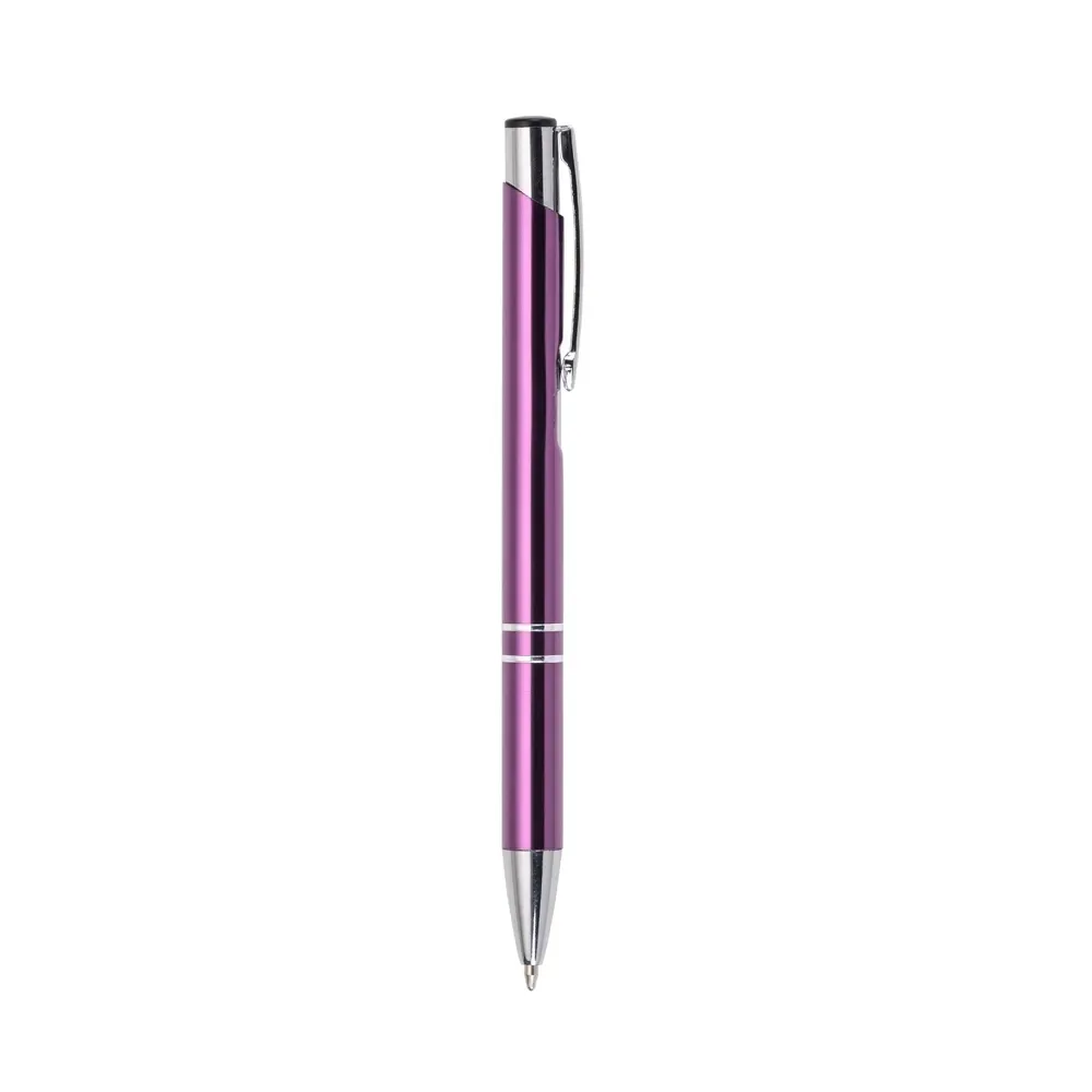 Caneta executiva personalizada metal clique cor rosa