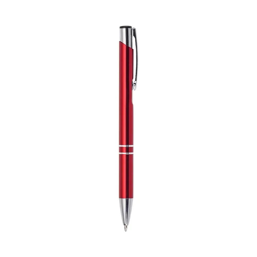 Caneta executiva personalizada metal clique cor vermelho