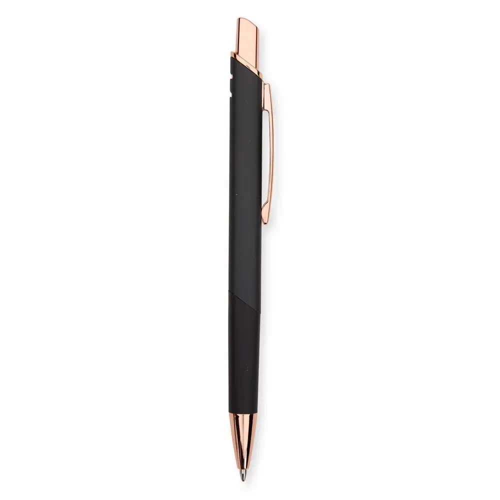 Caneta Metal Corpo Inteiriço personalizada preto