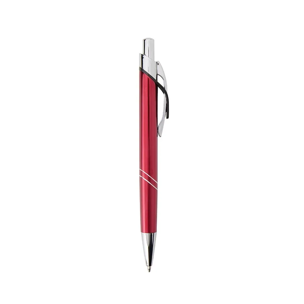 Caneta Metal Corpo Robusto personalizada vermelho