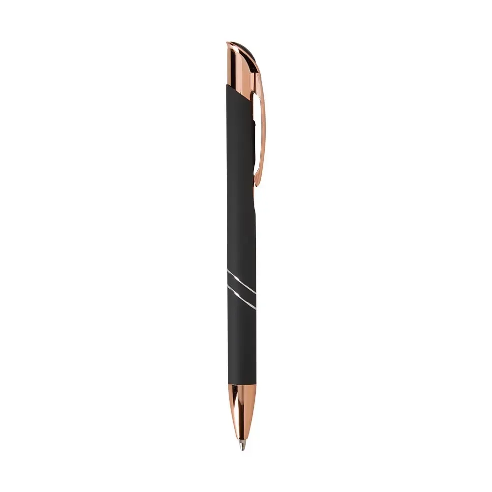 Caneta Metal com Detalhes em Plástico personalizada preto