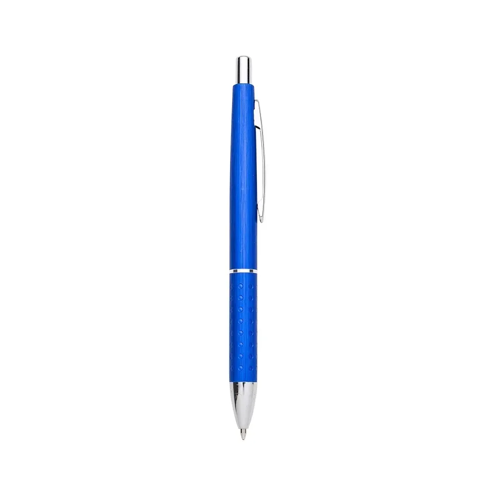 Caneta executiva personalizada metal com strass cor azul