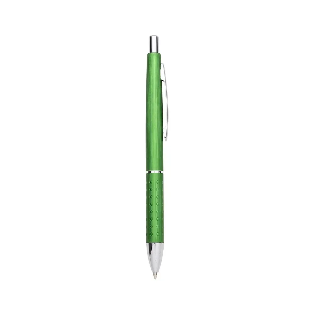 Caneta executiva personalizada metal com strass cor verde