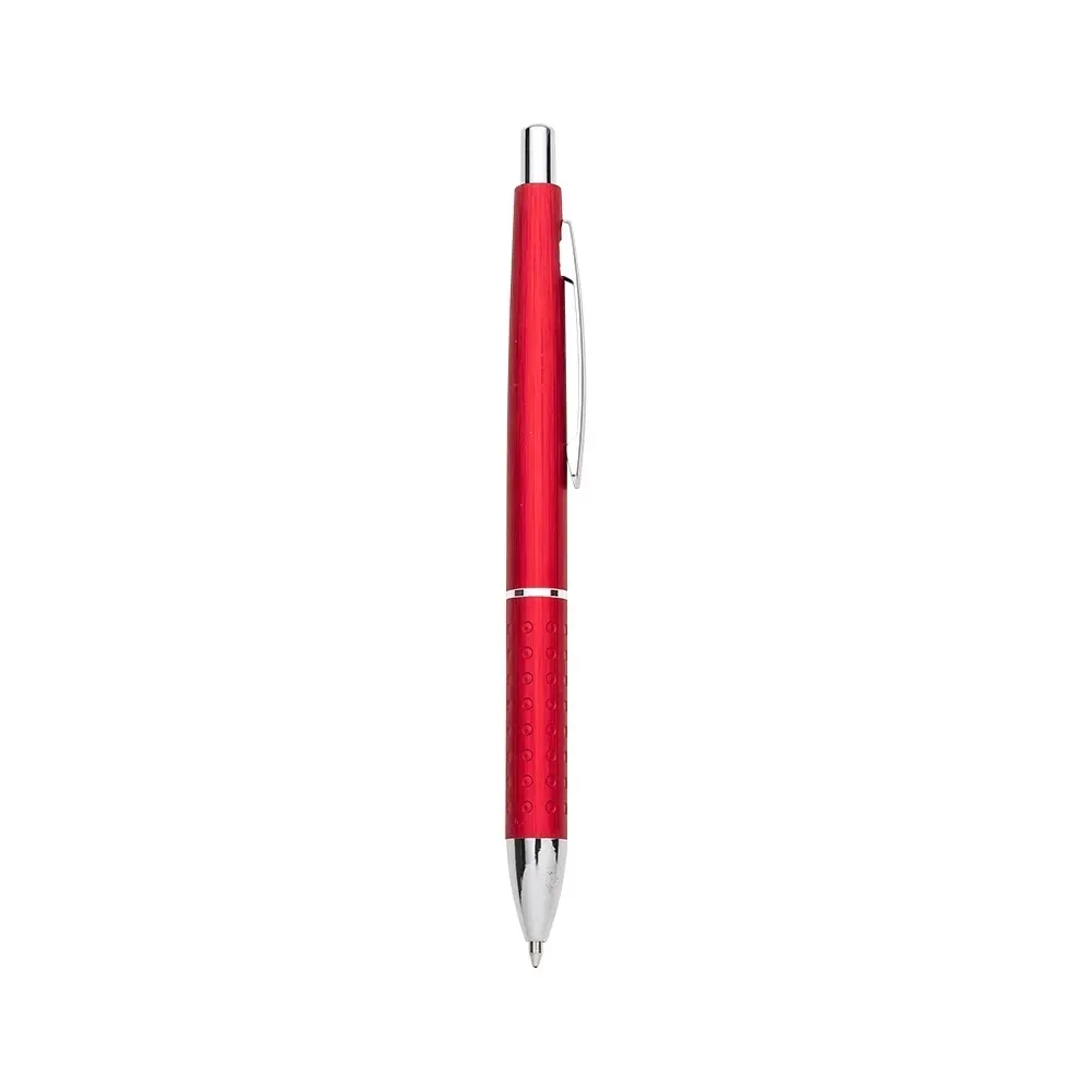Caneta executiva personalizada metal com strass cor vermelho