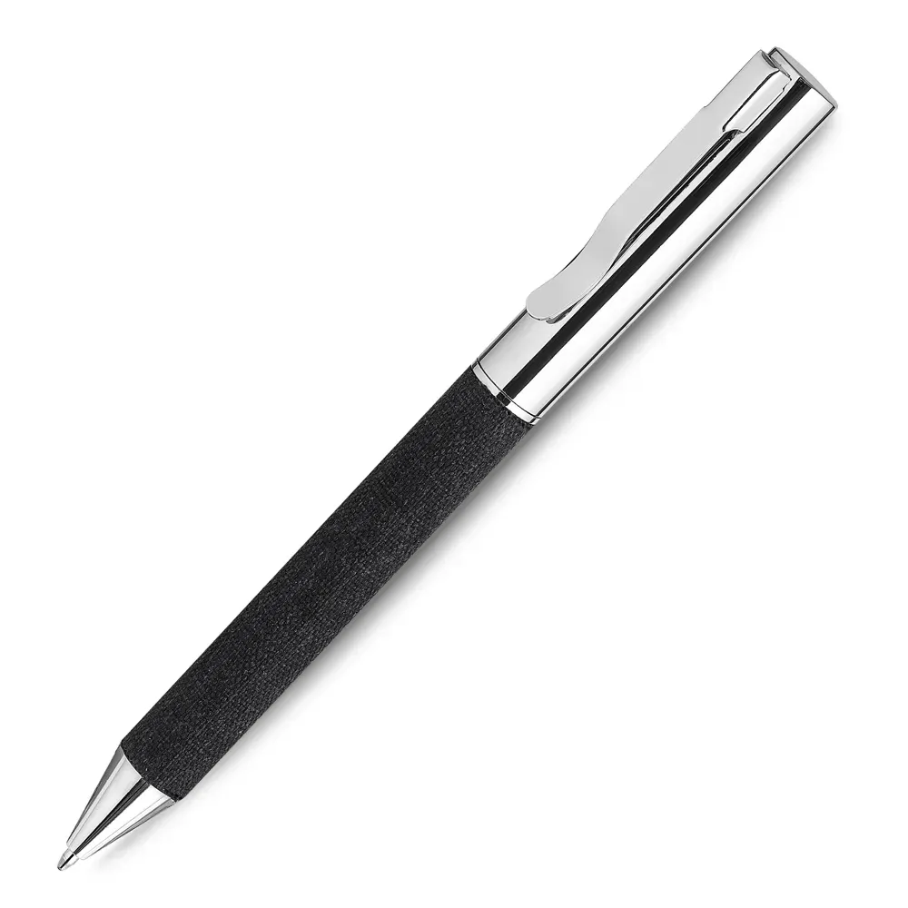 Caneta metal personalizada com estojo RPET na cor preta