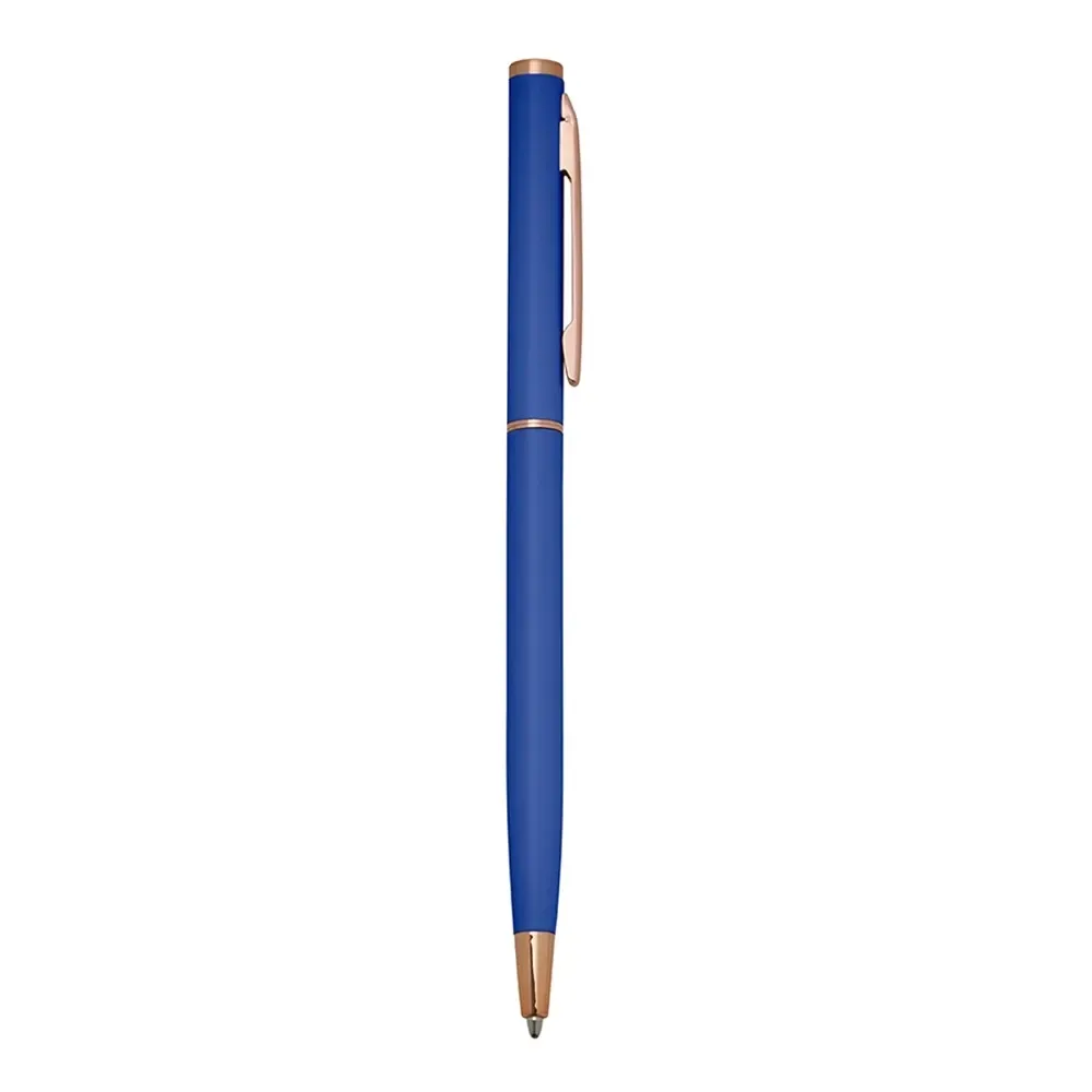 Caneta metal personalizada ultraleve na cor azul escuro
